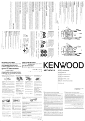 Kenwood KFC-W3010 Operation Manual