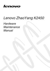 Lenovo K2450 Laptop Hardware Maintenance Manual - Lenovo K2450 Notebook