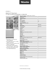 Miele KF 2801 Vi Product sheet