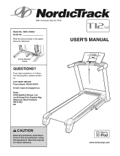 NordicTrack T12 Si Cwl Treadmill Uk Manual