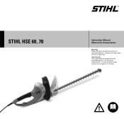 Stihl HSE 60 Product Instruction Manual