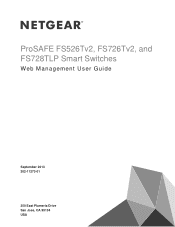 Netgear FS728TLP Web Management User Guide