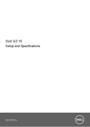 Dell G3 3579 G3 15 Setup and Specifications