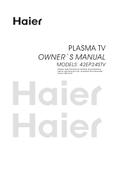 Haier 42EP24S User Manual