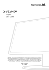 ViewSonic VG2440V User Guide