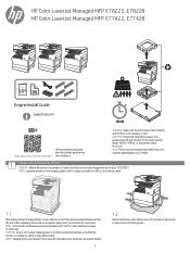 HP Color LaserJet Managed MFP E78223-E78228 Engine Install Guide