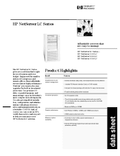 HP D5970A HP Netserver LC Series Datasheet