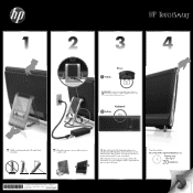 HP TouchSmart 600-1170d Setup Poster (Page 1)