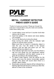 Pyle PMD43 PMD43 Manual 1