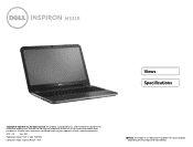 Dell Inspiron M531R 5535 Inspiron M531R Specifications