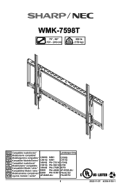 Sharp WMK-7598T Installation Manual - NEC
