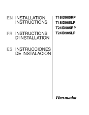 Thermador T18ID905RP Installation Instructions