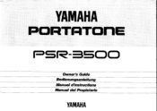 Yamaha PSR-3500 Owner's Manual (image)