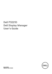 Dell P3221D Display Manager Users Guide