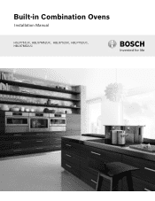 Bosch HBL87M52UC Installation Instructions