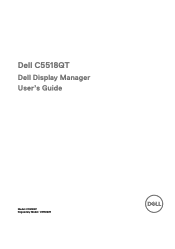 Dell C5518QT Display Manager Users Guide