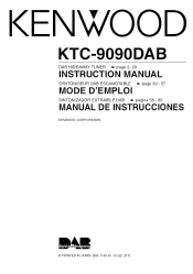 Kenwood KTC-9090DAB User Manual