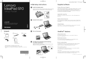 Lenovo S10 Laptop Setup Poster - IdeaPad S10