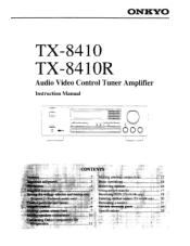 Onkyo TX-8410 Owner Manual