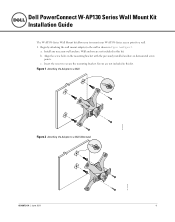 Dell PowerConnect W-AP134 Wall Mount Kit Installation Guide