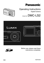 Panasonic DMC-LS2S User Manual