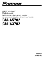 Pioneer GM-A3702 Owners Manual