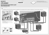 Sony STR-DH820 Quick Setup Guide