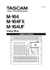 TASCAM M-164FX Owners Manual