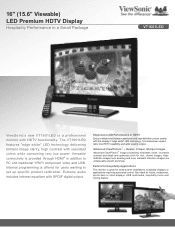 ViewSonic VT1601LED VT1601 Datasheet  Hi Res (English, US)