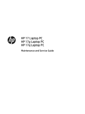 HP 17-bs100 Maintenance and Service Guide