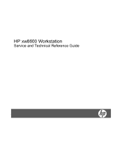 HP xw8600 HP xw8600 Workstation Service and Technical Reference Guide