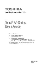 Toshiba Tecra A9-S9018V User Guide