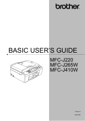 Brother International MFC-J265w Basic Users Manual - English