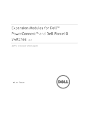 Dell Force10 S60-44T Expansion Modules for Dell™ PowerConnect™ and Dell Force10 Switches