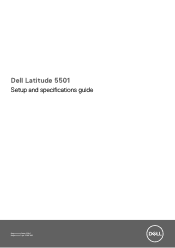 Dell Latitude 5501 Setup and specifications guide