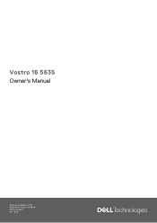 Dell Vostro 16 5635 Owners Manual