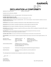 Garmin fleet 660 Declaration of Conformity