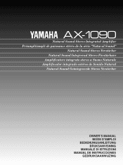 Yamaha AX-1090 Owner's Manual