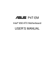 Asus P4T-EM Motherboard DIY Troubleshooting Guide