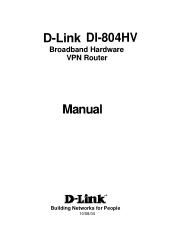 D-Link DI-804HV Product Manual