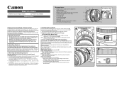 Canon EF 50mm f/2.5 Compact Macro EF50mm F2.5 Compact macro Instruction Manual