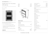 Fisher and Paykel WODV3-30 Quick Reference guide