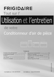 Frigidaire FRA18EMU2 Complete Owner's Guide (Français)