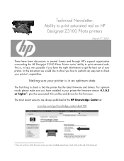 HP Z3100 HP Designjet  Z3100 Printing Guide - Ability to print saturated red on HP Designjet Z3100 Photo printers