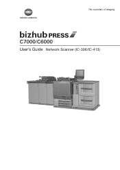 Konica Minolta bizhub PRESS C6000 bizhub PRESS C6000/C7000 Network Scanner User Guide for IC-306/IC-413
