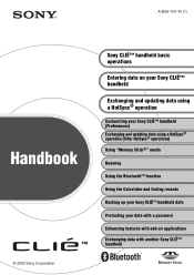 Sony PEG-NZ90 CLIE Handbook  (primary manual)