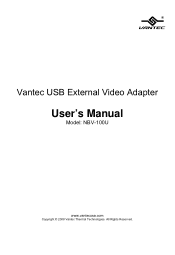 Vantec NBV-100U User Guide