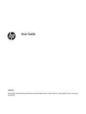 HP X27qc User Guide