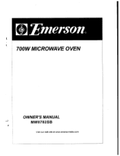 Emerson MW8782SB Owners Manual