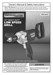 Harbor Freight Tools 60436 User Manual